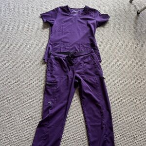 Grey's Anatomy Deep Purple Scrub Set